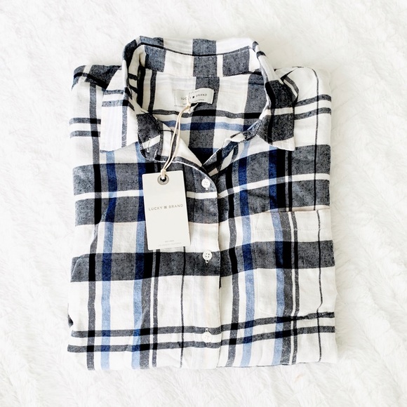 Lucky Brand Tops - Lucky Brand // NWT soft boyfriend plaid